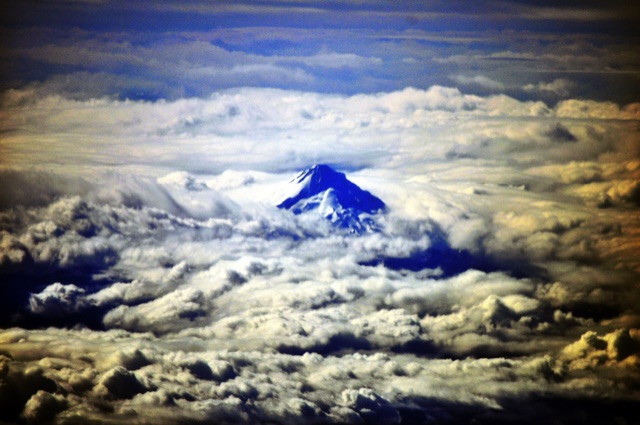 Mount Hood above the clouds — Proof Context business automation for home services